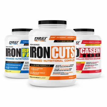 1 Iron Cuts 2200g + 1 Iron Breakfast 1200g + 1 Ico Casein 900g