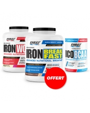 1 Iron Works 2200g  + 1 ICO BCAA 300g + 1 Iron Breakfast 1200g gratuit