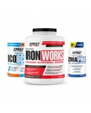 1 Iron Works 2200g + 1 ZMA Pro 60 gélules + 1 Ico BCAA 300g