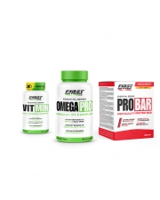 1 Vit Min 60 gélules + 1 Omega Pro 90 softgels + 1 Pro Bar 20 barres