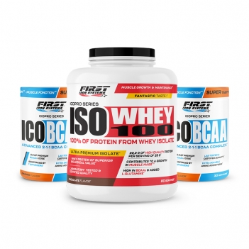 1 Iso Whey 2000g + 2 Ico BCAA 300g