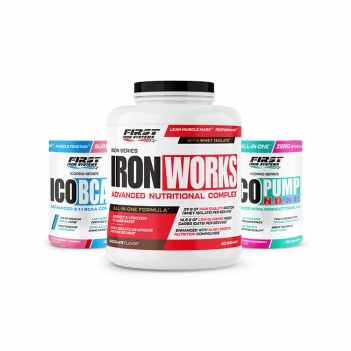 Iron Works 2200g + 1 ICO Pump N.O.XP 375g + 1 ICO BCAA 300g