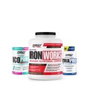 Iron Works 2200g + 1 Ico Pump N.O.XP 375g + 1 ZMA PRO 60 gélules