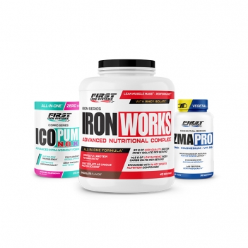 Iron Works 2200g + 1 Ico Pump N.O.XP 375g + 1 ZMA PRO 60 gélules