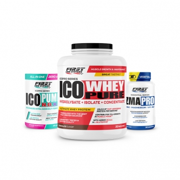 1 Ico Whey Pure 2000g + 1 Ico Pump N.O.XP 375g + 1 ZMA Pro 60 gélules
