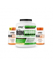 1 Iron Works Green 2200g + 1 Ico Drin 120 gélules + 1 CLA Pro 90 softgels