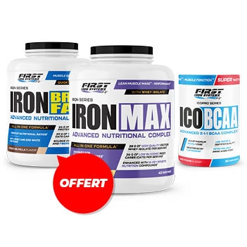 1 Iron Max 2800g + 1 Iron Breakfast 1200g GRATUIT + 1 Ico BCAA 300g