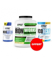 1 Iron Works Green 2200g + 1 ICO BCAA 300g GRATUIT + 1 Ico Test 120 gélules