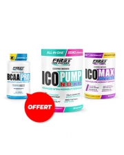 1 Ico Pump N.O.XP 375g + 1 Ico Max Nitro 375g + 1 BCAA Pro 180 gélules GRATUIT