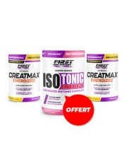 2 Creatmax Energized 450g + 1 Isotonic Energy 600g GRATUIT