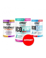 1 Ico Pump N.O.XP 375g + 1 Creatmax pH Perfect 450g + 1 ICO BCAA 300g GRATUIT