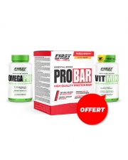 1 Vit Min 60 gélules GRATUIT + 1 Omega Pro 90 softgels + 1 Pro Bar 20 barres