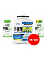 1 Vit Min 60 gélules GRATUIT + 1 Omega Pro 90 Softgels + Iron Breakfast 1200g
