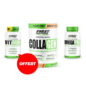 1 COLLAGEN 345G + 1 OMEGA PRO 90 SOFTGELS + 1 VIT MIN 60 GELULES GRATUIT