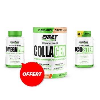 1 COLLAGEN 345G + 1 ICO STEO 120 GELULES + 1 OMEGA PRO 90 SOFTGELS GRATUIT