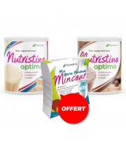 2 Nutristine 800g + 1 Présentoir "Ma barre protéinée Minceur (7 barres) gratuit