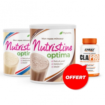 2 Nutristine 800g + 1 CLA PRO 90 Softgels gratuit