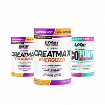 2 Creatmax Energized 450g + 1 Isotonic Energy 600g