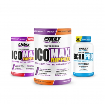 2 Ico Max Ripped 375g + 1 Isotonic Energy 600g
