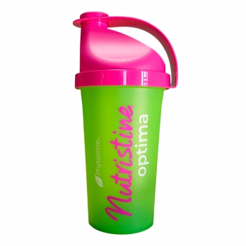 Shaker Nutristine Optima vert et rose 500ml