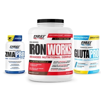 1 Iron Works 2000g + 1 ZMA Pro 60 gélules + 1 Gluta Pro 300g