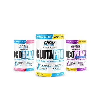 1 Ico Max Nitro 375g + 1 Ico BCAA 300g + 1 Gluta Pro 300g