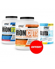 1 Iron Cuts 2200g + 1 Iron Breakfast 1200g + 1 Gluta Pro gratuit
