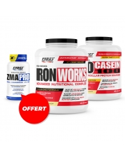 1 Iron Works 2200g + 1 Ico Casein 100 900g + 1 ZMA Pro 60 gélules gratuit
