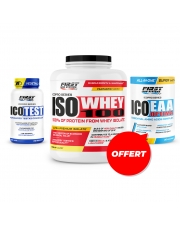 1 Iso Whey 2000g  + 1 Ico Test 2.0 120 gélules + 1 Ico EAA Optima 330G gratuit