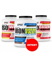 1 Iso Whey 2000g + 1 Ico Casein 900g + 1 Iron Breakfast 1200g 