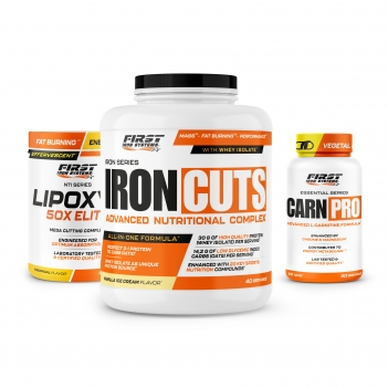 1 Iron Cuts 2200g + 1 Lipoxyl 50x elite 400g + 1 Carn Pro 60 gélules
