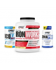 1 Iron works 2200g + 1 Ico EAA Optima 330g + 1 ZMA Pro 60 gélules