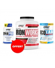 1 Iron Works 2200G + 1 Ico EAA Optima 330g + 1 ZMA  Pro 60 gélules GRATUIT