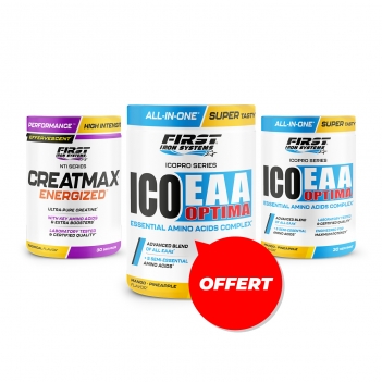 1 Ico EAA Optima 330g + 1 Creatmax PH Perfect 450g + 1 Ico EAA Optima 330g Gratuit