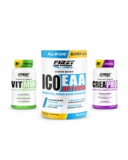 1 Ico EAA Optima 330g + 1 Crea Pro 120 gélules + 1 Vit Min 60 gélules