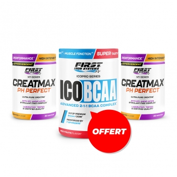 2 Creatmax PH Perfect 450g + 1 Ico BCAA 300g GRATUIT