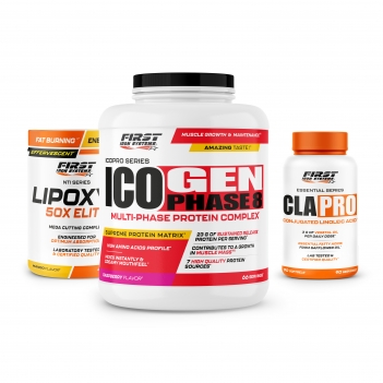 1 Ico Gen Phase 8 2000g + 1 Lipoxyl 50X Elite 400g + 1 CLA Pro 90 softgels