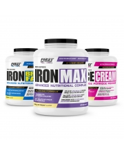 Prise de masse : 1 Iron Max 2800g + 1 Iron Breakfast 1200g + 1 Rice Cream 1000g