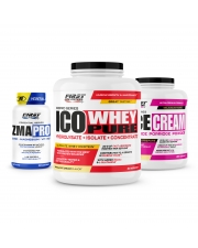 Prise de masse sèche : 1 Ico Whey Pure 2000g + 1 ZMA Pro 60 gélules + 1 Rice Cream 1000g