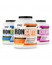 Prise de masse sèche : 1 Iron Cuts 2200g + 1 Iron Breakfast 1200g + 1 Rice Cream 1000g