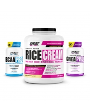 Performance sportive : 1 BCAA Pro 2.0 180 gélules + 1 Crea Pro 120 gélules + 1 Rice Cream 1000g