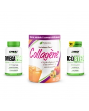 Nutrition & santé : 1 Collagène 345g + 1 Ico Steo 2.0 120 gélules + 1 Omega Pro 90 softgels