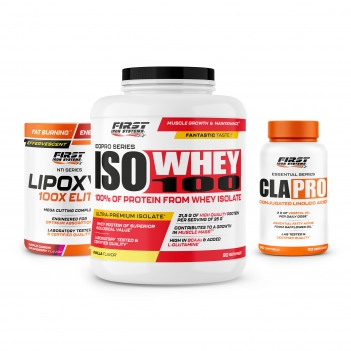 Sèche & Définition Musculaire : 1 Lipoxyl 100X Elite 400g + 1 Iso Whey 100 2000g + 1 CLA Pro 90 softgels