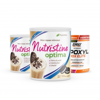 Perte de poids : 2 Nutristine 800g + 1 Lipoxyl 100X Elite 400g