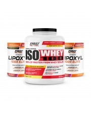 Sèche & Définition Musculaire : 1 Iso Whey 100 2000g + 2 Lipoxyl 100X Elite 400g