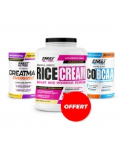 Performance Sportive : 1 Creatmax Energized 450g + 1 Ico BCAA 300g + 1 Rice Cream 1000g gratuit