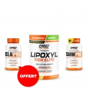 Sèche & Définition Musculaire : 1 Lipoxyl 100x elite 400g + 1 CLA Pro 90 softgels GRATUIT + 1 Carn Pro 60 gélules