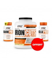 Sèche & Définition Musculaire : 1 Iron Cuts 2200g + 1 Carn Pro 60 gélules + 1 CLA Pro 90 softgels gratuits