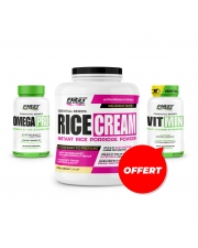 Nutrition & Santé : 1 Omega Pro 90 softgels + 1 Rice Cream 1000g + 1 Vit Min 60 Gélules gratuit