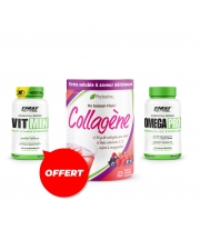 Nutrition & Santé : 1 Collagène 345g + 1 Omega Pro 90 softgels + 1 Vit Min 60 gélules gratuit